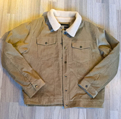 Herren truckerjacke beige - beige, gr