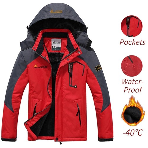 Warme gefütterte winterjacke - gefütterte,